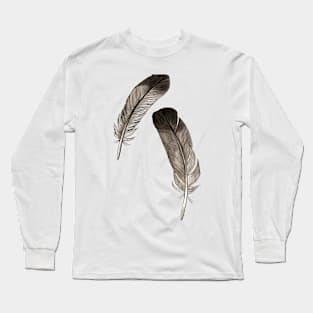 Black feathers Long Sleeve T-Shirt